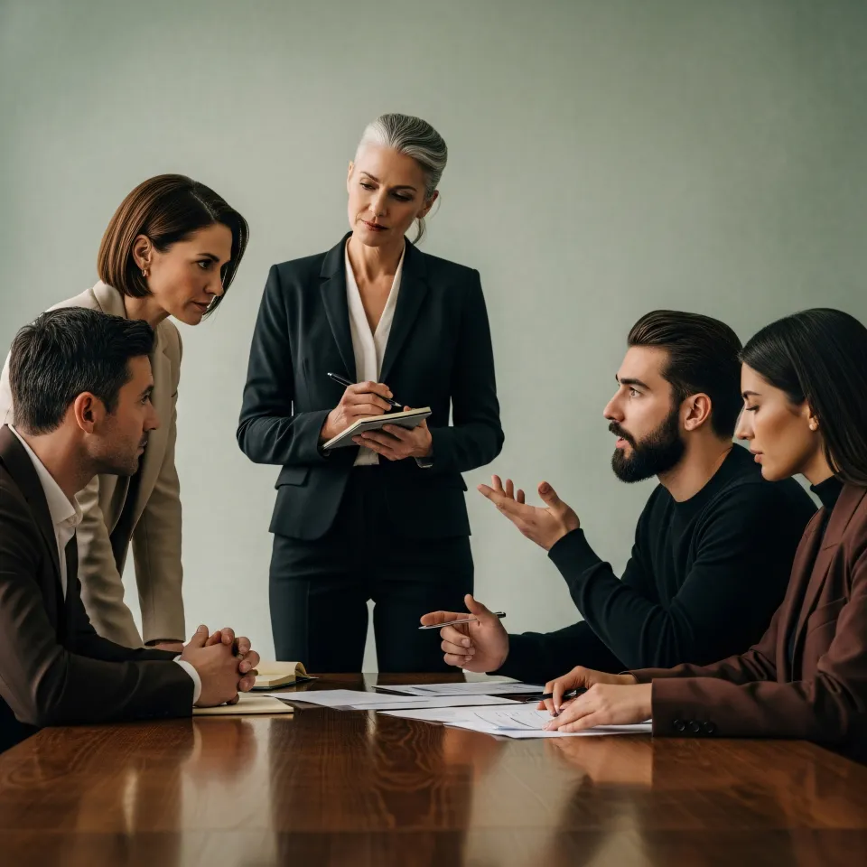 Marktprognose Beratungsgespräch mit Team
